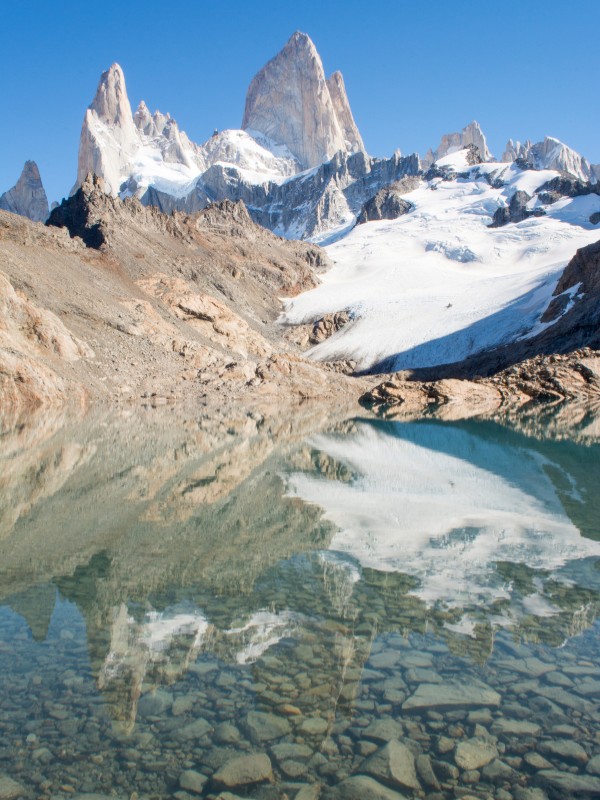 Sendero Fitz Roy y laguna de los 3. Viaje Travesía Patagonica a Patagonia.