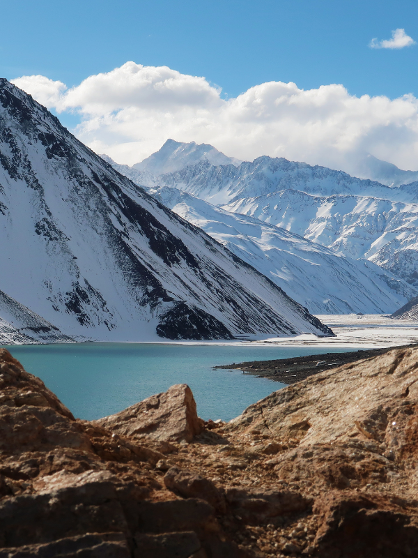 Fotogragía del Cajón del Maipo en Santiago de Chile
