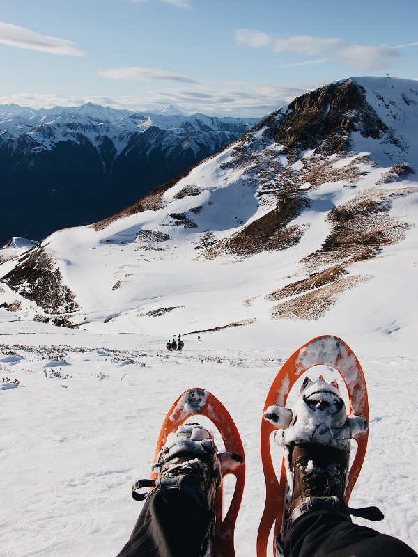 Trekking con raquetas en Patagonia en invierno